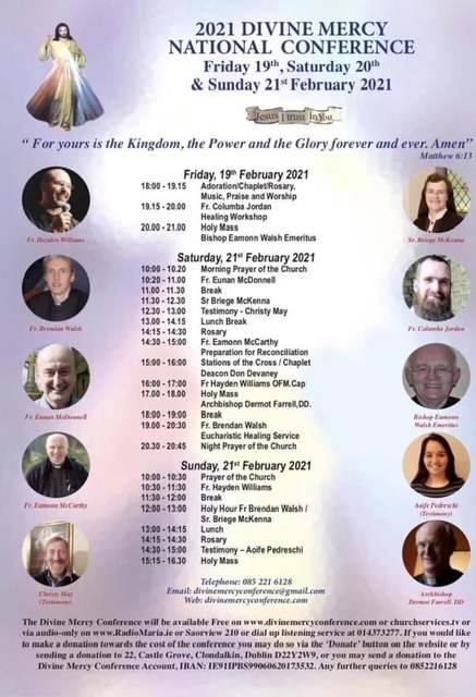 Divine Mercy Conference 2021. – crossabegballymurnchurch.ie